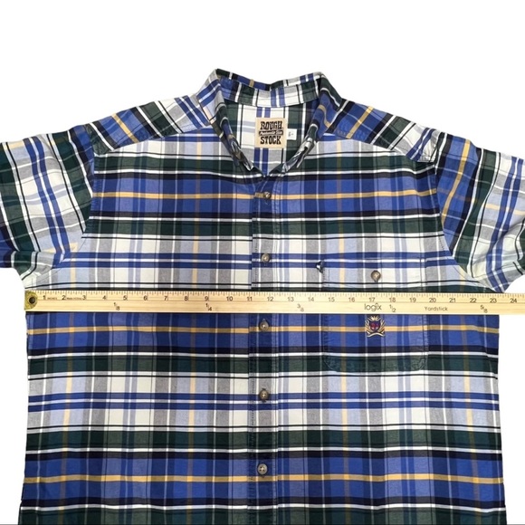 Panhandle Slim Rough Stock Western Button Down Shirt Large 16.5 Long Sleeves - Picture 12 of 13